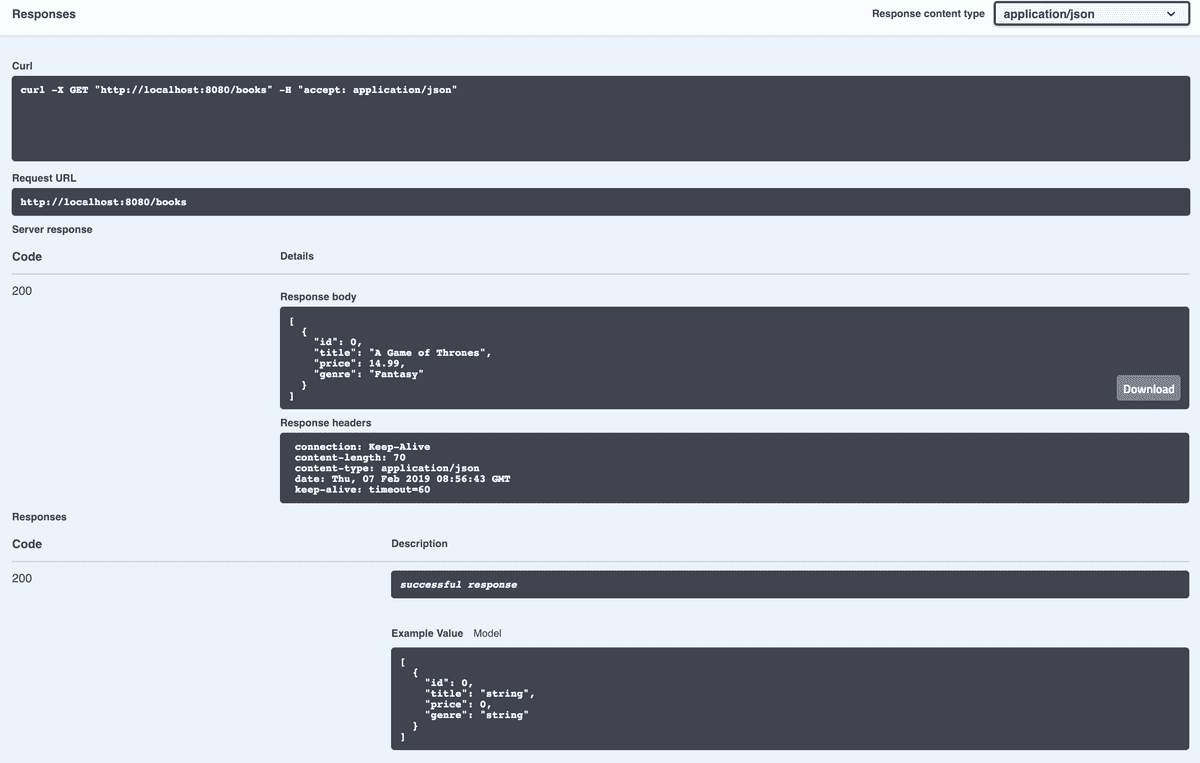 Kitura OpenAPI example GET route