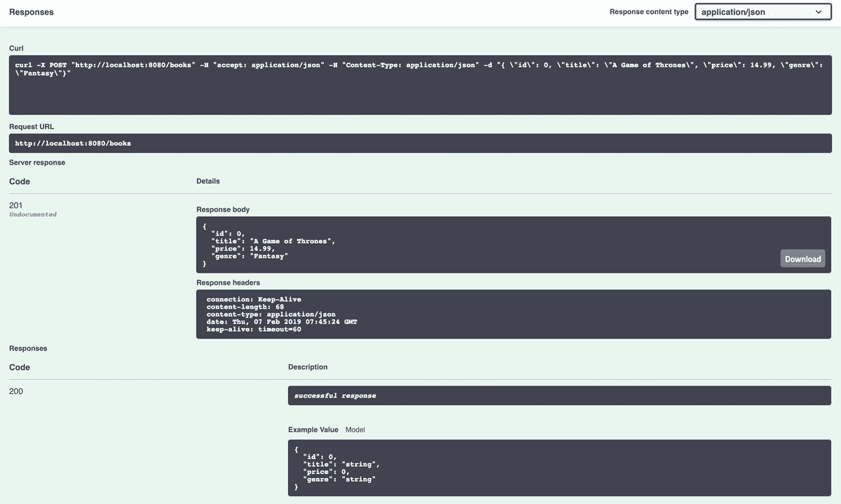 Kitura OpenAPI example GET route